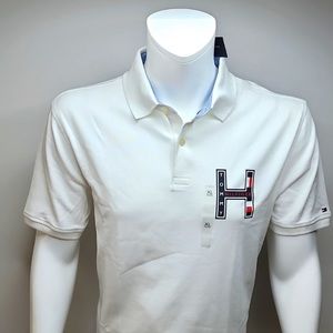 TOMMY HILFIGER WHITE POLO XL SHIRT